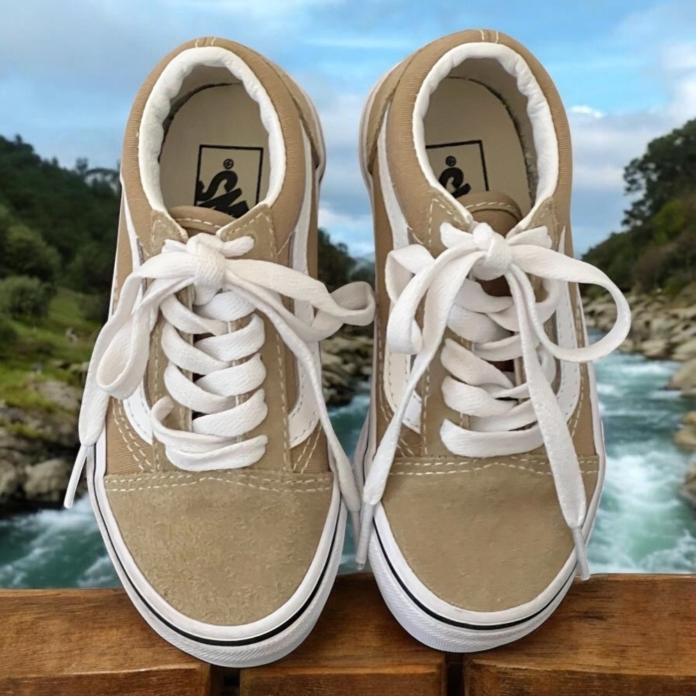 Vans Old Skool Kids Sneakers Suede Canvas Skate Shoes 10.5 US Kids 508357